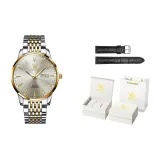 Серый [Кожаный ремешок + Коробка]