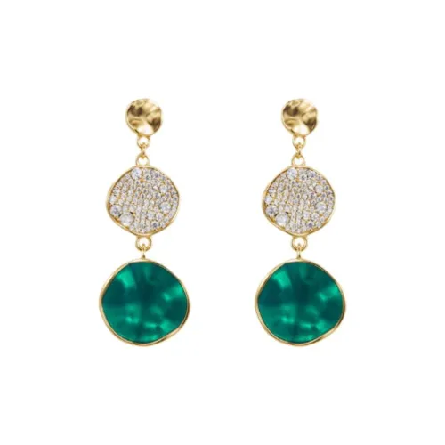 Fellala Серьги из сплава женские зеленые