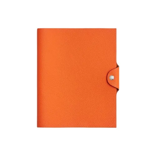 HERMES Ulysse Коровья кожа Togo Защитный чехол Женские 0X Апельсин Минимальный алюминий Dan Апельсин