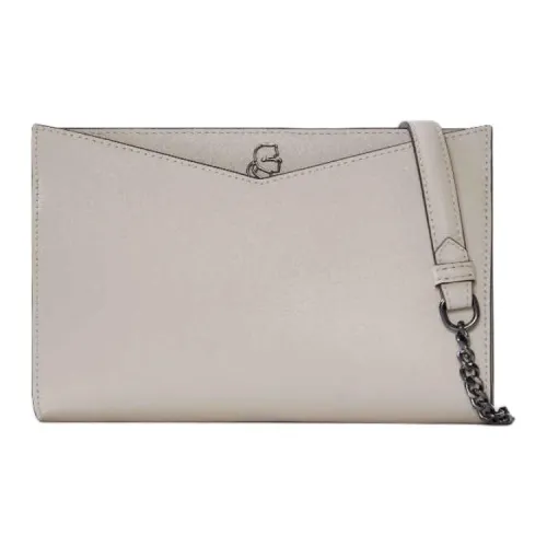 KARL LAGERFELD Телячья кожа Сумка через плечо Средняя Женская Экрю