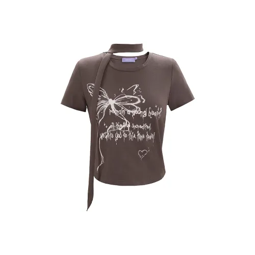 Unifreeplus+ Темно-серые Женские Футболки