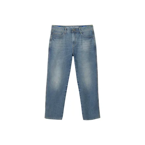 JACK JONES E41 Medium Denim Blue Men's Jeans JACK JONES E41 Средний деним синий мужской джинсы