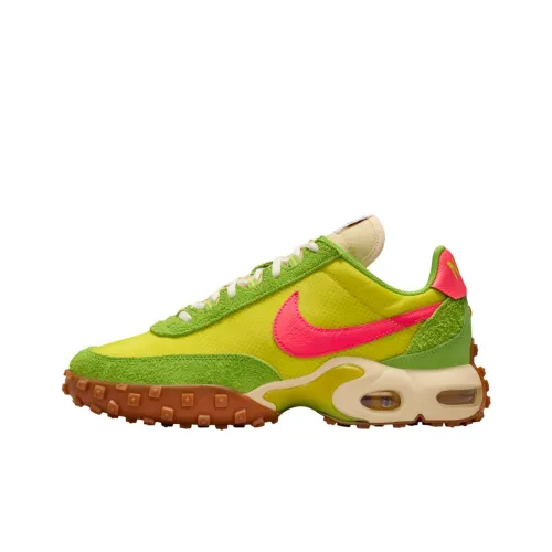 Nike Air Max Waffle SP Устойчивые к истиранию Низкие Беговые кроссовки Унисекс Зеленый