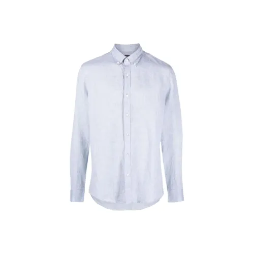 MICHAEL KORS Blue Men's Shirts MICHAEL KORS Синий Мужской Рубашки