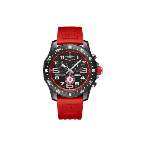Breitling Professional Collection Кварцевый механизм Мужские часы Циферблат Черный Breitlight® Корпус часов Резиновый ремешок