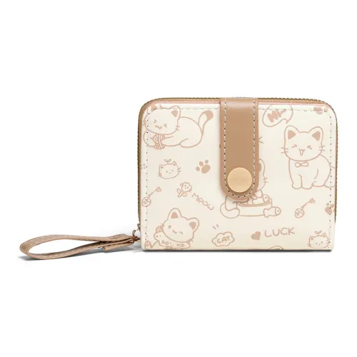 ALOENEY ПУ (полиуретан) Кошелек Женские Черный