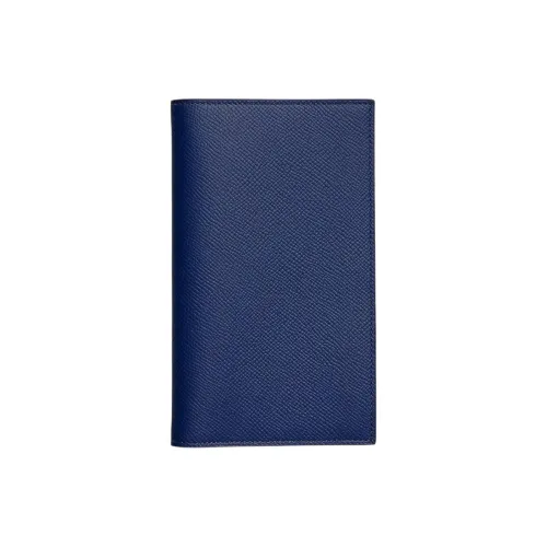 HERMES Vision II Simple Epsom Телячья кожа Защитный чехол Мужской Сапфирово-синий Британский Зеленый