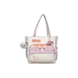 Фиолетовый + Подвеска в виде смайлика с цветочным дизайном