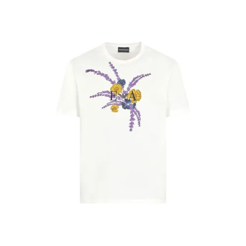 EMPORIO ARMANI SS25 T-Shirt Мужской Белый