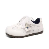 Бежевый Синий [Кружево Шнурки]