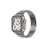 Титан/Изогнутый боковой механизм-отпуск, ремешок из нержавеющей стали