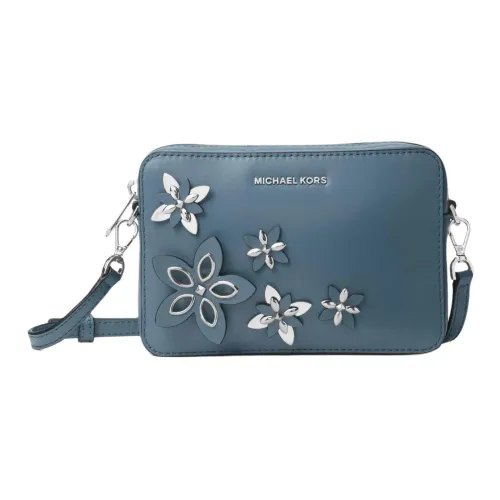 MICHAEL KORS Коровья кожа Camera Сумка Сумка через плечо Средний Женская Джинсовый синий
