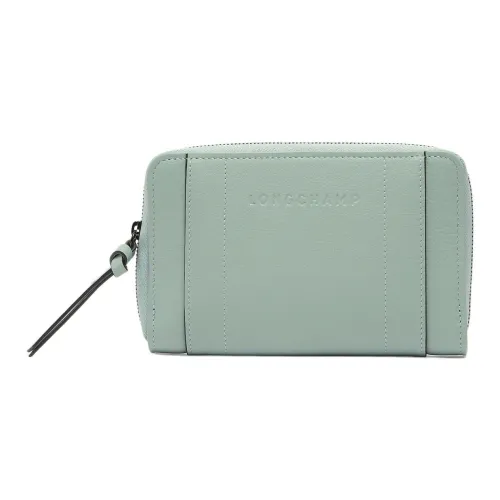 LONGCHAMP 3D Телячья кожа Кошелек Стандартный Женский Зеленый