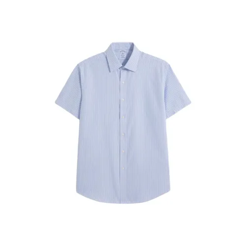 BROOKS BROTHERS B485 Светло-синие Мужские Рубашки