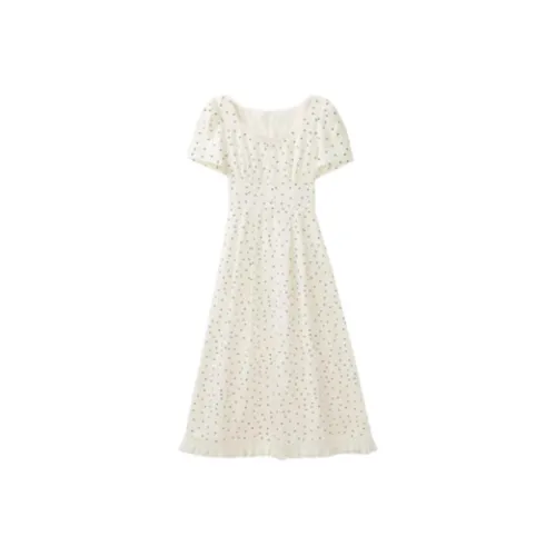 ALXNAN Короткий рукав Платье Женское