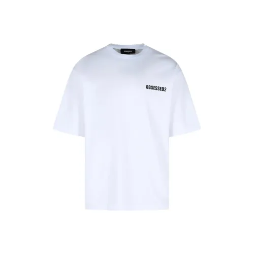 DSQUARED 2 Белый Мужской T-Рубашки