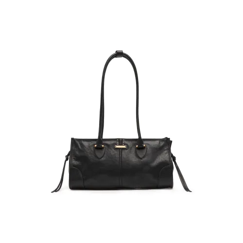 Staccato Сумка через плечо из коровьей кожи большая женская стильная черная теплый коричневый