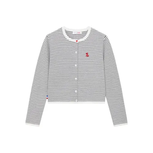 ELLE KIDS Черно-белые полосы Школьный возраст Свитеры