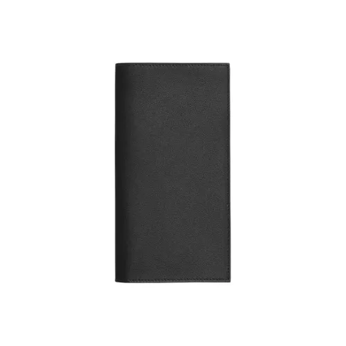 HERMES Citizen Twill Кожа Кошелек Женские 89 Черный