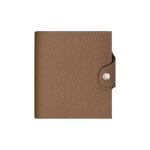 HERMES Ulysse Телячья кожа Защитный чехол Мини Унисекс D0 Бежевый Weimar Собака Бежевый