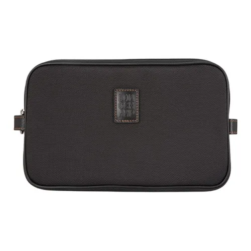 LONGCHAMP Boxford Переработанный полиэстер Холст Косметичка Женская Черная