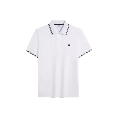 BROOKS BROTHERS Белая Мужская Рубашка Поло