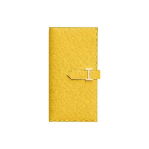 HERMES Bearn Epsom Телячья кожа Кошелек Стандартный Женские 9O Jaune Немецкий размер (DE) Неаполитанский желтый
