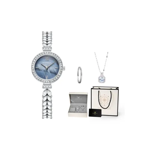 ROERDUM Mermaid Series Кварцевый механизм нержавеющая сталь ремешок часы женские синий циферблат