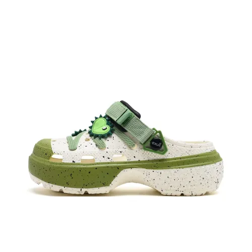 EXULL Q Сабо Женские Белые Зеленые