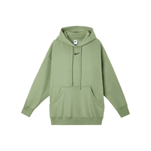 NIKE Зеленые Женские Свитшоты