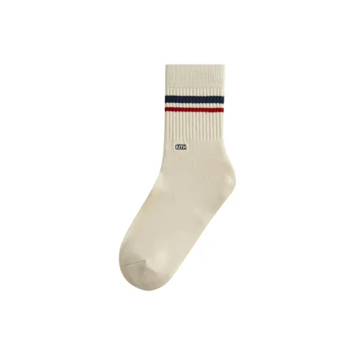 KITH Collaboration 1 Pack Ecru Men's MID Shin Stockings