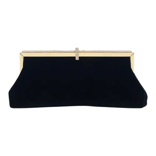 ALOENEY Велюр Клатч Женский Черный