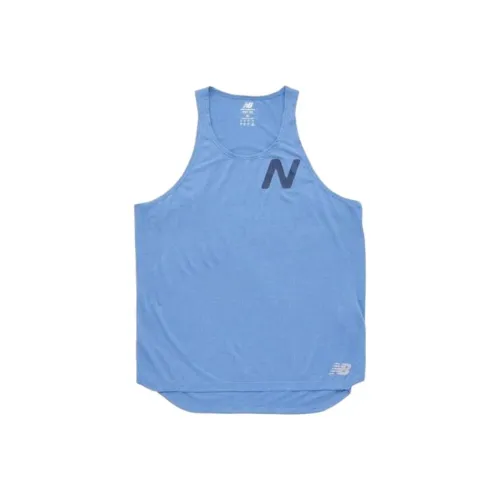 New Balance Топ без рукавов Мужской Синий