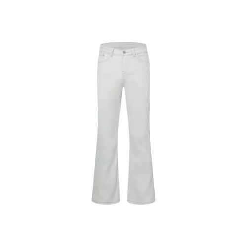 GBXM Белые Унисекс Повседневные Брюки