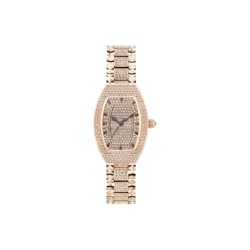 DAVENA Shining Adventure Collection Кварцевый механизм Экологичный Медный ремешок Часы Женские Золотистый циферблат