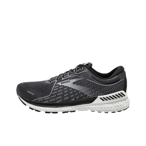 Brooks Adrenaline GTS 21 Устойчивые к истиранию Низкие Беговые кроссовки Мужские Черные Серые