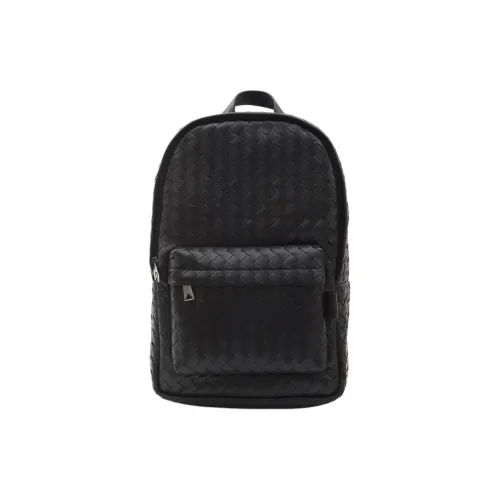 Bottega Veneta Intrecciato Телячья кожа Рюкзак Мужской Черный