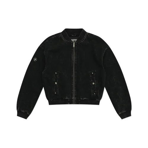 SMFK Куртки и Пальто Унисекс Черный Деним