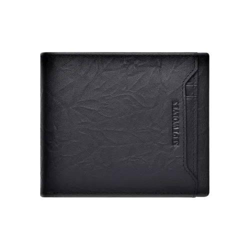 SEPTWOLVES Кошелек из коровьей кожи Мужской Черный