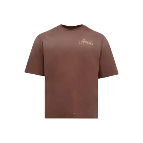 AMIRI Коричневый Мужская T-рубашка