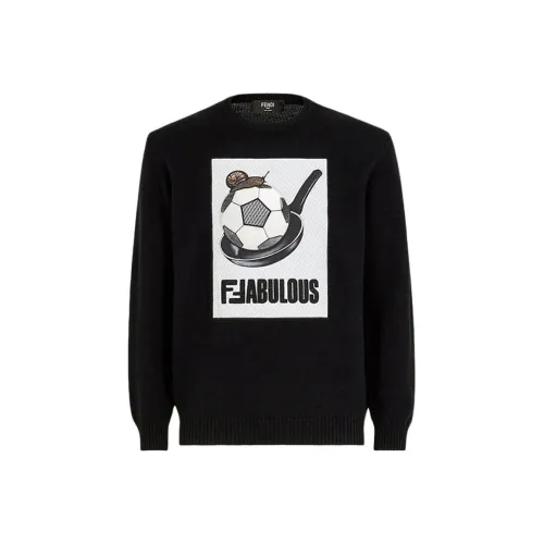 Fendi Черные Мужские Свитшоты