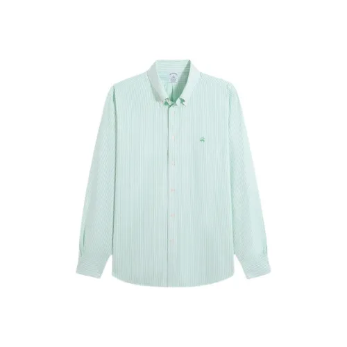 BROOKS BROTHERS Зеленые Мужские Рубашки