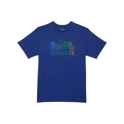 COACH T-рубашка мужская цвет содалит синий