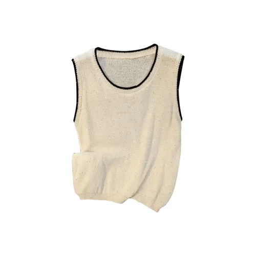 SIBAISHE Экрю Женская Трикотажная