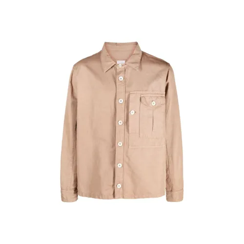 BRUNELLO CUCINELLI Светло-коричневые мужские куртки