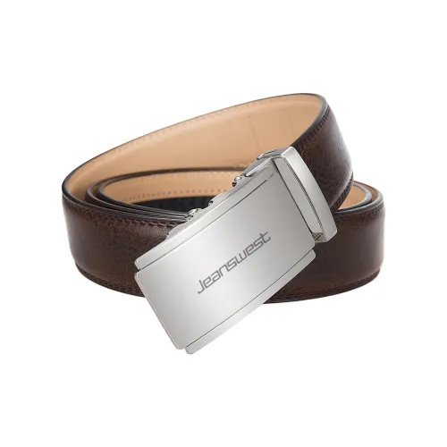 JEANSWEST Ремни из спилок коровьей кожи Мужской 3,5 см