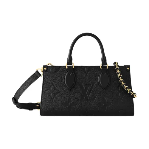 LOUIS VUITTON Grained Телячья кожа Сумка через плечо Сумка Обычный Женский Черный