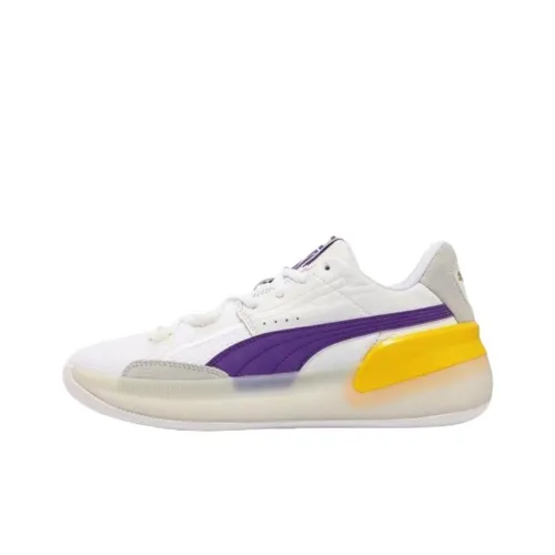 PUMA Clyde Hardwood Баскетбольные кроссовки Low Топ Белый Унисекс