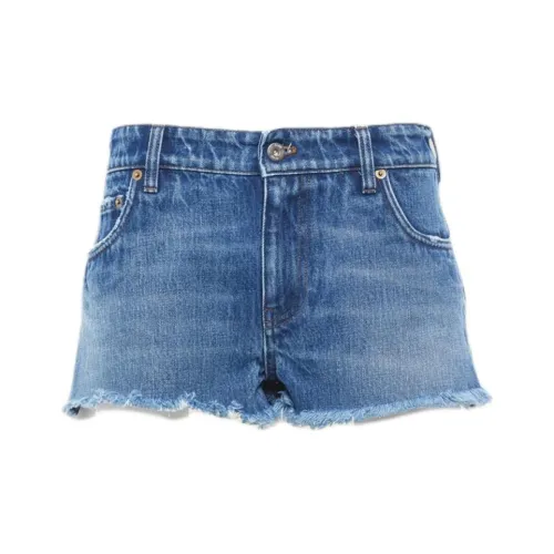 MIU MIU Синие Женские Джинсовые Шорты
