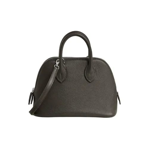 HERMES Bolide Evercolor Телячья кожа Через плечо Сумка Мини Женские 60 Vert Бронза Зеленый